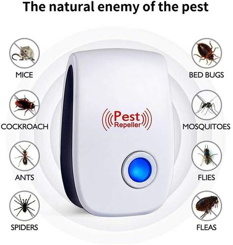 New 2023 Ultrasonic Pest Repeller Plug in - 6 Pack OutdoorIndoor Electronic Pest Repellent - Get Rid of Rat Bat Mouse Squirrel Bug Bee Ant Spider Wasp Cockroach Fly Mosquito Rodent Termite Roach. . Roach repellent plug in